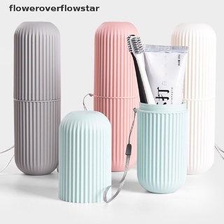 floweroverflowstar viaje portátil cepillo de dientes soporte de pasta de dientes titular caja organizador de almacenamiento ffs (7)
