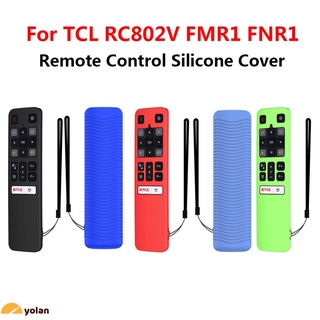 TV De Voz De Silicona Control Remoto Cubierta RC802V FMR1 FNR1 Para TCL LCD 55P8S 55EP680 yolan