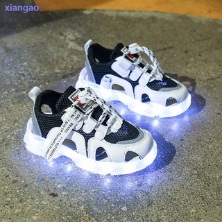 verano de malla de los niños s zapatos deportivos de carga usb niños intermitente zapatos luminosos niñas led luces intermitentes zapatos de los niños s zapatos