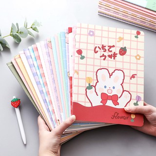 Coreano arte chica cuaderno simple estudiante universitario lindo chica b5 libro de ejercicios creativo papelería