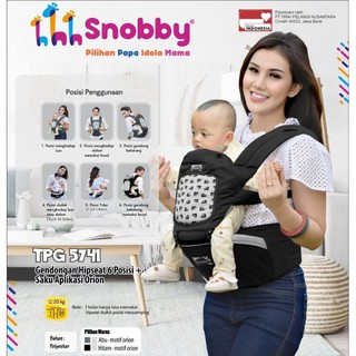 Snobby porta bebé Hipseat porta bebé 6 posiciones + bolsillo aplicación Orion TPG 5741