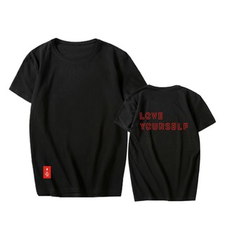 Pt926A BTS Love Yourself algodón impresión concierto camisetas de manga corta camisas