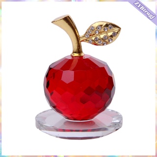 crystal apples - adorno de pisapapeles para decoración del hogar, regalo para navidad, nochebuena, cumpleaños, vida