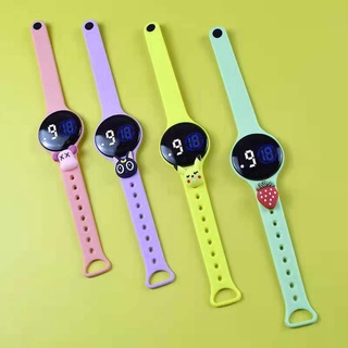 Relojes para mujeres redondo táctil muñeca reloj LED electrónico reloj niños natación impermeable reloj