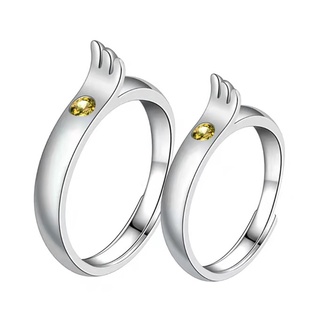 brroa pareja anillos para mujeres hombres ajustable pareja coincidencia promesa compromiso anillo de boda conjunto de anillos de amistad regalo joyería