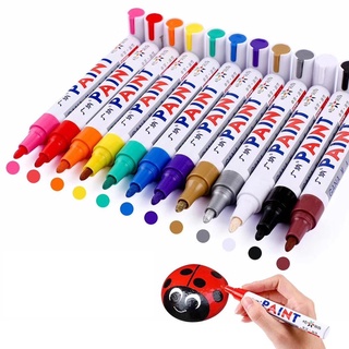 Marcador de Pintura Permanente para Llantas Vidrio Plastico Paint Colores