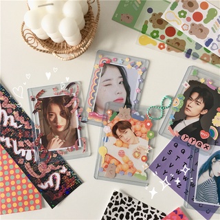 Winzige KPOP Toploader For Photocards Set korean Style Photocard Holder Idol Star Card Album Polaroid Collection (2)