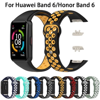 For Huawei Band 6 Sport Silicone Band Straps for Honor Band 6 Smart Wristband Bracelet Replacement Watch Strap for Huawei Honor 6 Correa