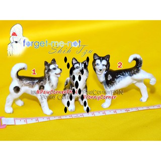 Decoración importación expositor adorno figura cerámica perro Husky perro