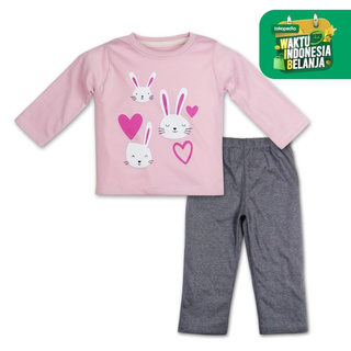 Bearhug pijamas multimotivo para niñas Xpe6B 6-18 meses - rosa, 6 meses 018 meses