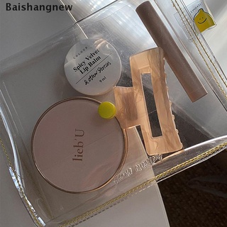 【BSN】 1X Korean Transparent File Pocket PVC Waterproof Pencil Bag Portable Storage Bag 【Baishangnew】
