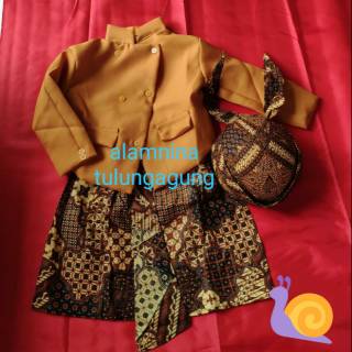 Beskap dalang traje personalizado Javanese niño hewes