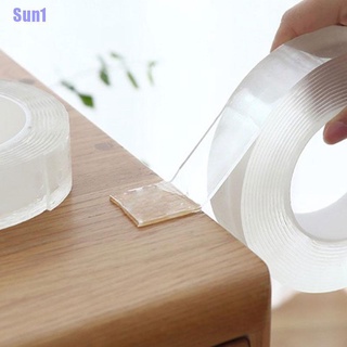 Sun1> cinta Nano transparente lavable de doble cara adhesiva traza pasta extraíble pegamento