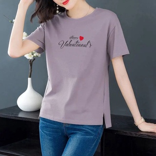 100% algodón de manga corta T-Shirt mujer verano suelto gran tamaño