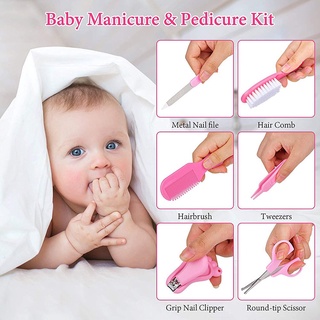 13 unidades, kit de higiene para el cuidado del bebé, tijeras, cortador, cepillo, peine, termómetro (2)
