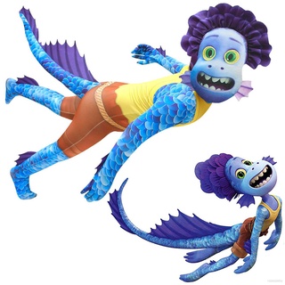 Pixar Movie Luca Kids Cosplay Costume Cartoon Luca Alberto Cosplay Child Halloween Party Fish Monster Costume