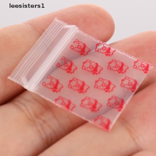 Leesisters1 100Pcs Mini Ziplock Bolsas De Plástico Pequeña Cremallera Bolsa De Embalaje Pastillas MX