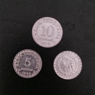 Dote paquete 20 rupiah monedas usadas