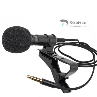 Mini micrófono Lavalier con Clip/micrófono condensador de solapa con enchufe de 3.5 mm Compatible con iPhone iPad Android Smartphone DSLR (1)