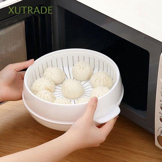 xutrade pasta vaporizador olla saludable cocina microondas vaporizador utensilios de cocina cocina al vapor verduras 1/2 niveles arroz cocina