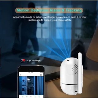 Camara Interior Espia de Seguridad Wifi 360 Inteligente Autoseguimiento Ip Vigilancia (7)