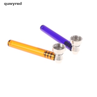 quwyred - pipa de humo de vidrio con cuenco de metal, metal, tabaco, cuchara de hierbas, accesorios mx (6)