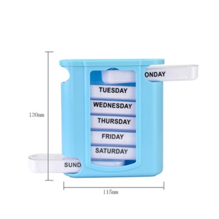 Semanal Daily Pill Box Organizador Tablet Medicina Dispensador De Almacenamiento 7 Días BjFranchiseWarm