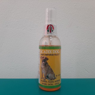 Scadix Spray perro 60ml sarna, cangrejos, Eczema, fritos, picazón perros