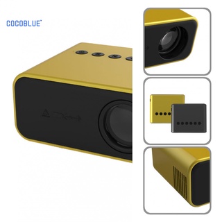 cocoblue Built-in Speaker Media Projector LED Mini Projector Media Player High Speed Image for Home