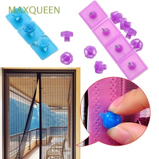 MAXQUEEN 14pcs/bag New Screen Door Sticky Buckle Convenient Sticky Hook Window Curtain Fixed Tools Flexible Useful Safe Mosquito-proof Fastener Adhesive/Multicolor