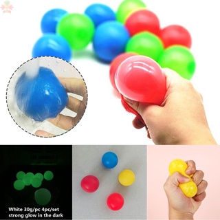 Flash bola pegajosa antiestrés bola de alivio del estrés bola de Squash pegajosa succión juguetes de niños