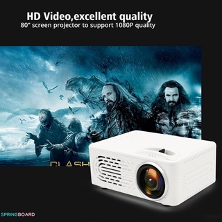 Mini proyector De video Portátil proyector Led Av Sd Usb incorporado altavoz De audio Lcd De 3.5 mm proyector Sb Home