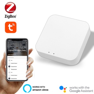 tuya zigbee bridge smart home zigbee gateway hub control remoto zigbee dispositivos a través de smart life app funciona con alexa ac