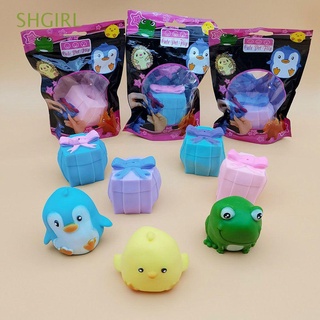 SHGIRL Nuevo Juguete de silicona Emocional Linda mascota Descompresión Pellizco Silicona Animal Niño adulto Caja de regalo con tapa