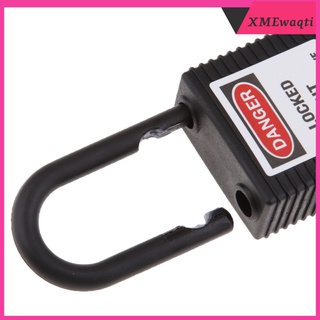 [xmewaqti] candado con llave de bloqueo de seguridad con etiqueta, alta seguridad, resistente a la corrosión - 70 mm, 7 colores (1)