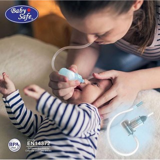 Aspirador Nasal seguro para bebés con tubo bucal de succión NAS02 Nasal succión mucosidad babysafe