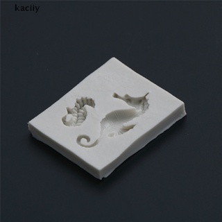 kaciiy sugarcraft - molde de silicona para fondant, diseño de caballo de mar