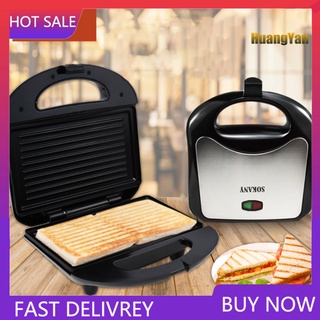 CFDQ_ 750W eléctrico sandwichera Mini parrilla tostadora cocina desayuno máquina de pan
