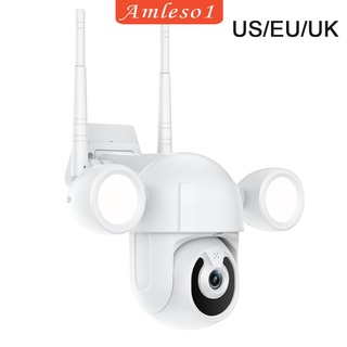 [AMLESO1] Cámara de conexión WiFi Cloud IP cámara de vigilancia doméstica, cámara inalámbrica WiFi hogar 1080P Pan Tilt, Plug-US