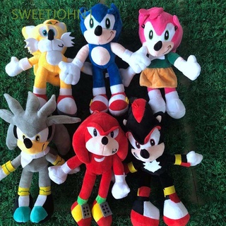 Muñecos De Peluche De Peluche suave Sweetjohn1/juguetes De animales De Sonic The Hedgehog Sonic/muñecas/Multicolor