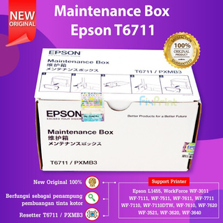 Epson T6711 PXMB3 caja de mantenimiento impresora L1455 WF7611 WF7711 WF3521 FI1001