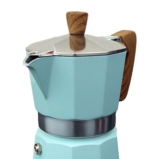 [shar] espresso maker estufa percolator olla práctica moka cafetera 150/300ml azul