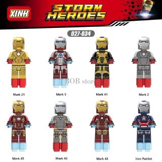 Lego Minifigures Ironman Superhero Building Blocks Toys