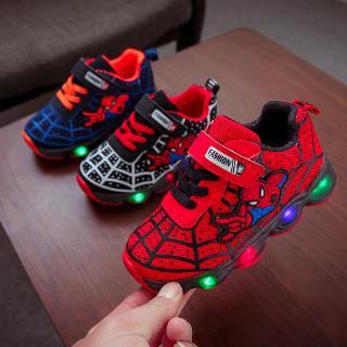 Zapatos de los niños de los niños zapatos luminosos niños y niñas zapatos para correr bebé Flash solo zapatos de malla LED luz zapatos de deporte (1)