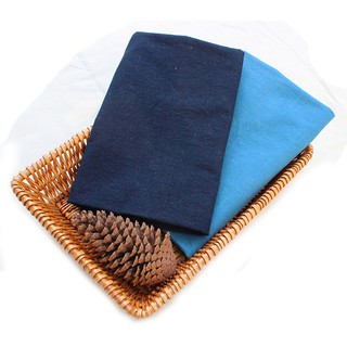 100% algodón azul oscuro azul claro impresión batik tela estilo chino Sashiko tela DIY tela de costura 50x115cm