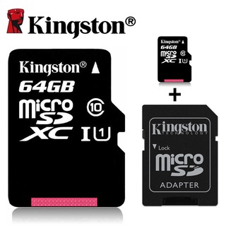 Tarjeta De Memoria SDHC Kingston De Alta Velocidad De 64gb/128gb/256gb/512gb/Micro SD Clase 10/64/128/256/512 GB/100 Mb/s Con Lector Gratuito