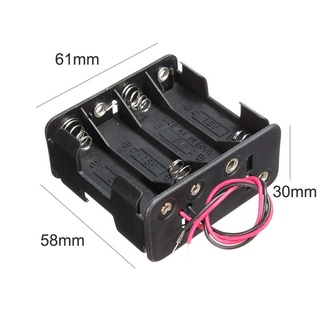 ARIANA Both Sides Battery Case Safety Battery Clip Slot Battery Holder Box 12 Volt 12V Plastic Storage Box 8 AA Batteries High Quality Outdoor Tool Batteries Stack/Multicolor (2)