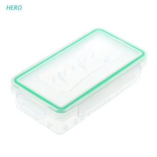 HERO Portable Hard Plastic Transparent Case Holder Storage Box For 2x 18650 Batteries