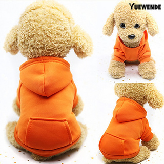 Y.W cachorro mascota sudadera con capucha otoño invierno de dos patas bolsillo gato perro ropa (5)