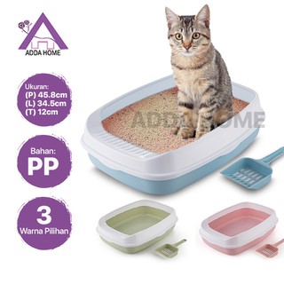 Cat Sand Tubs Cat Toilet Free 1 cuchara de arena 46x34x12cm